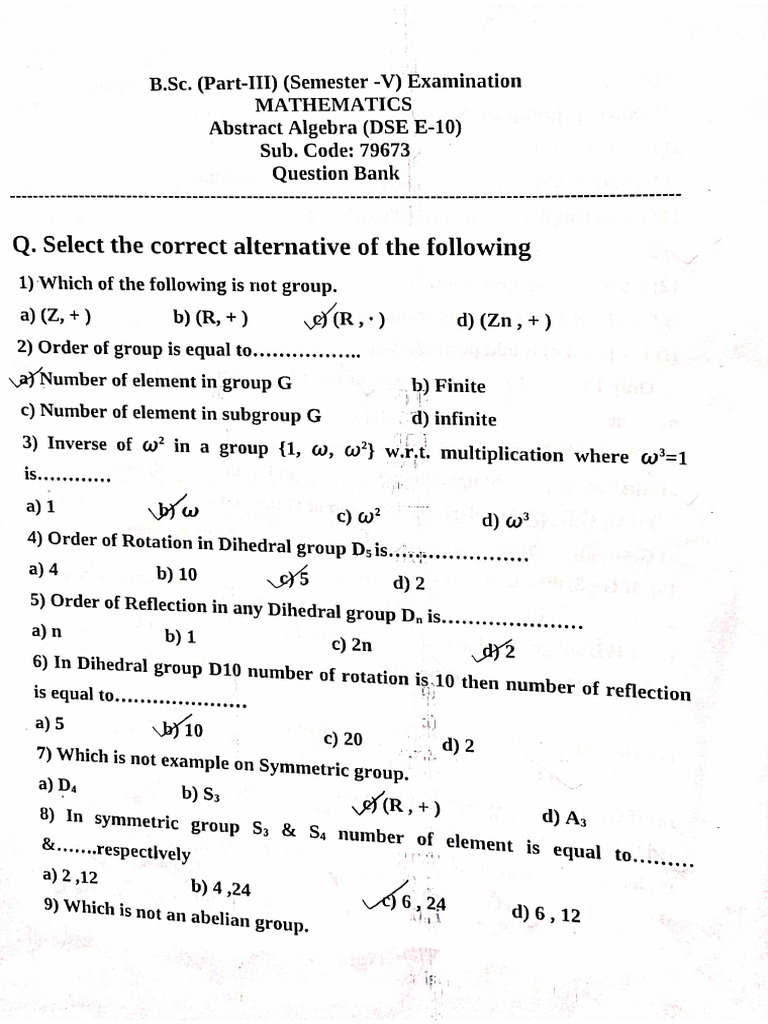 Abstract Algebra Pdf