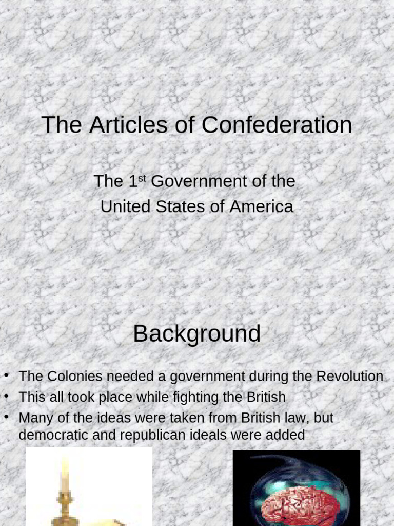 The Articles of Confederation | PDF