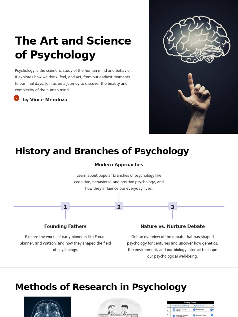 The Art and Science of Psychology | PDF | Psychology | Mental Disorder