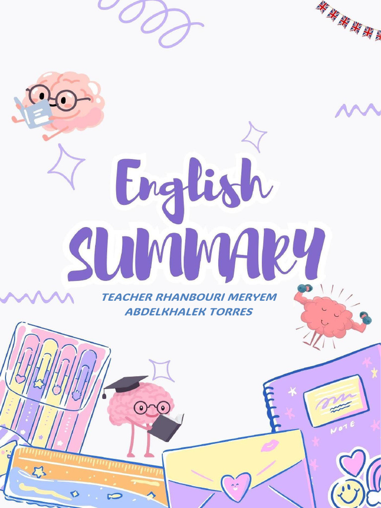 English Lesson Summaries for 2nd Year | PDF | Verb | Language Mechanics