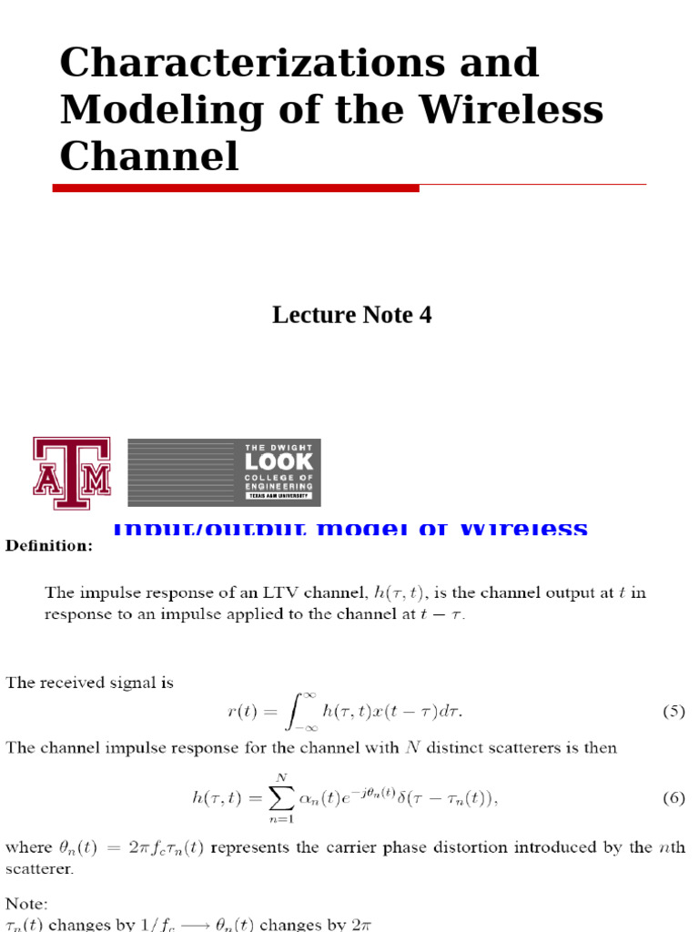 489 Lecture Note 4 | PDF