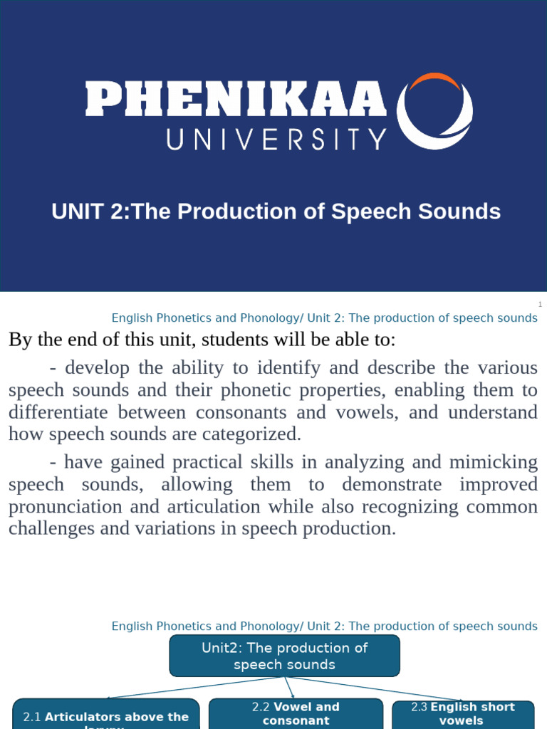 Understanding Speech Sound Production | PDF | Phonetics | Vowel
