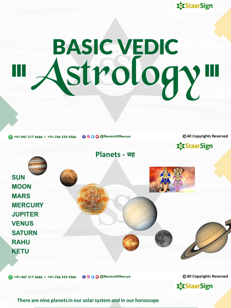 Basic Vedic | PDF | Planets In Astrology | Planets