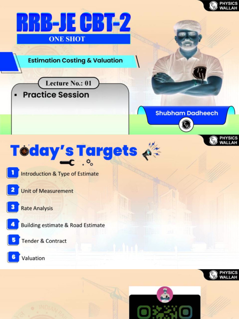 Estimation And Costing Class Notes Invert Pdf