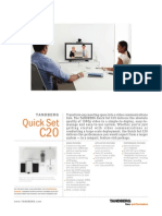 TANDBERG C20 QuickSet Product Sheet