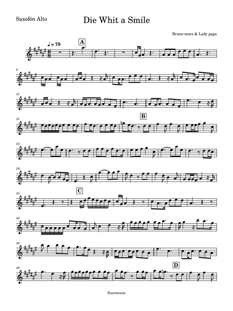 Die Whit A Smile-Saxofón - Alto | PDF