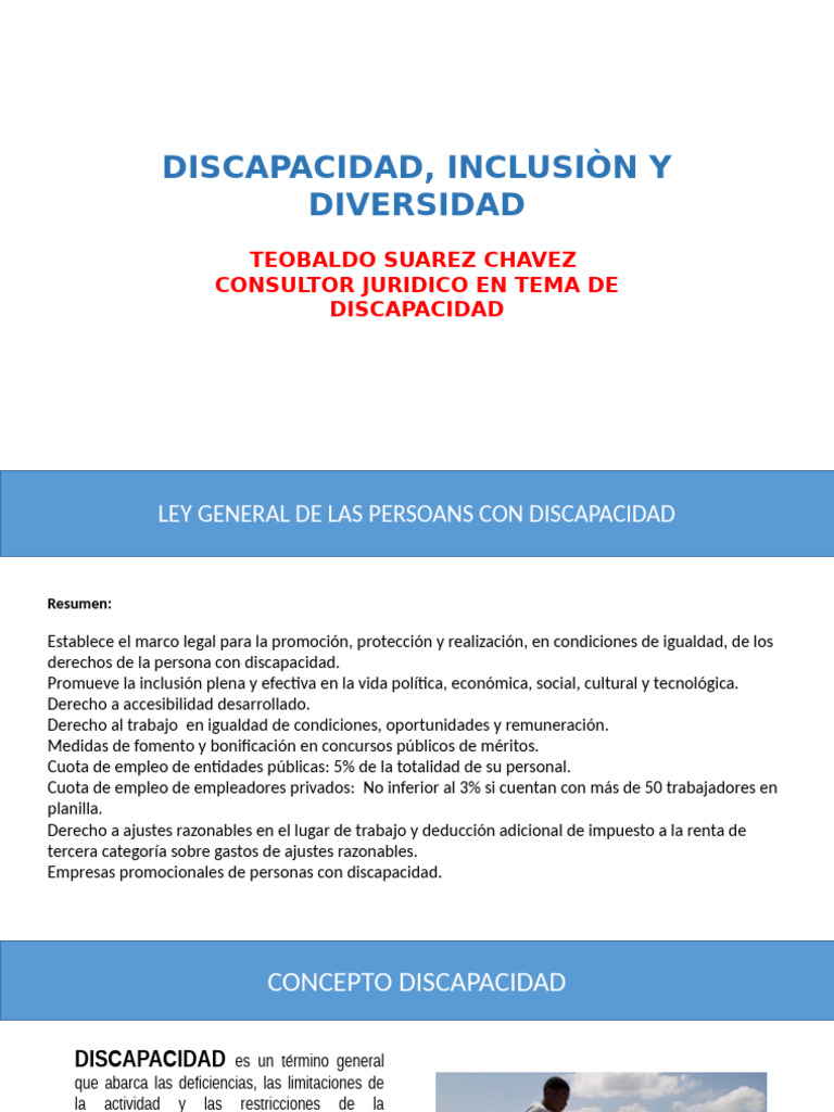 Inclusión y derechos de personas con discapacidad | PDF | Invalidez