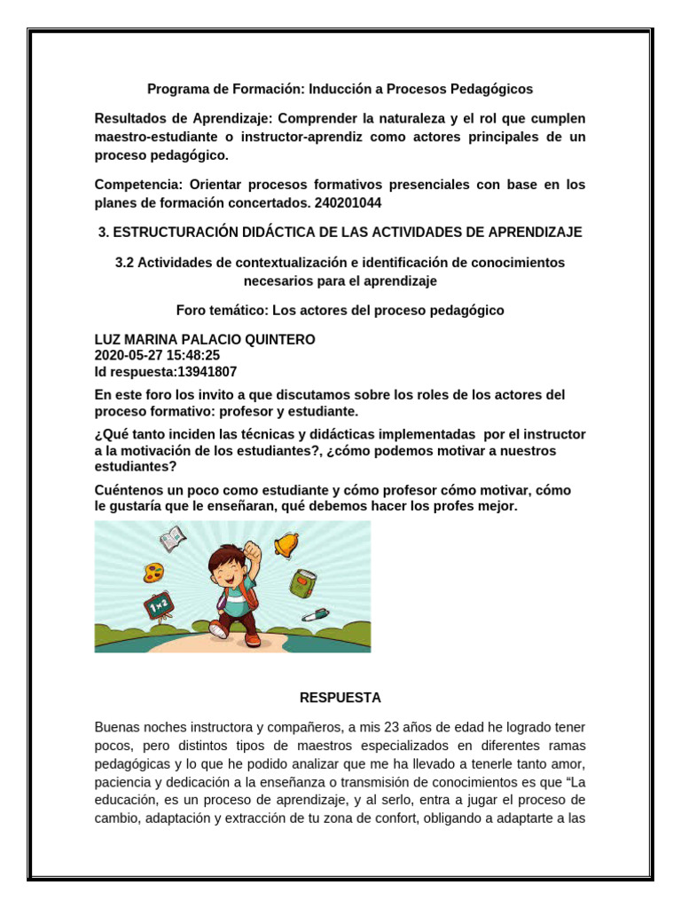 Roles en el Proceso Pedagógico | PDF | Enseñando | Maestros