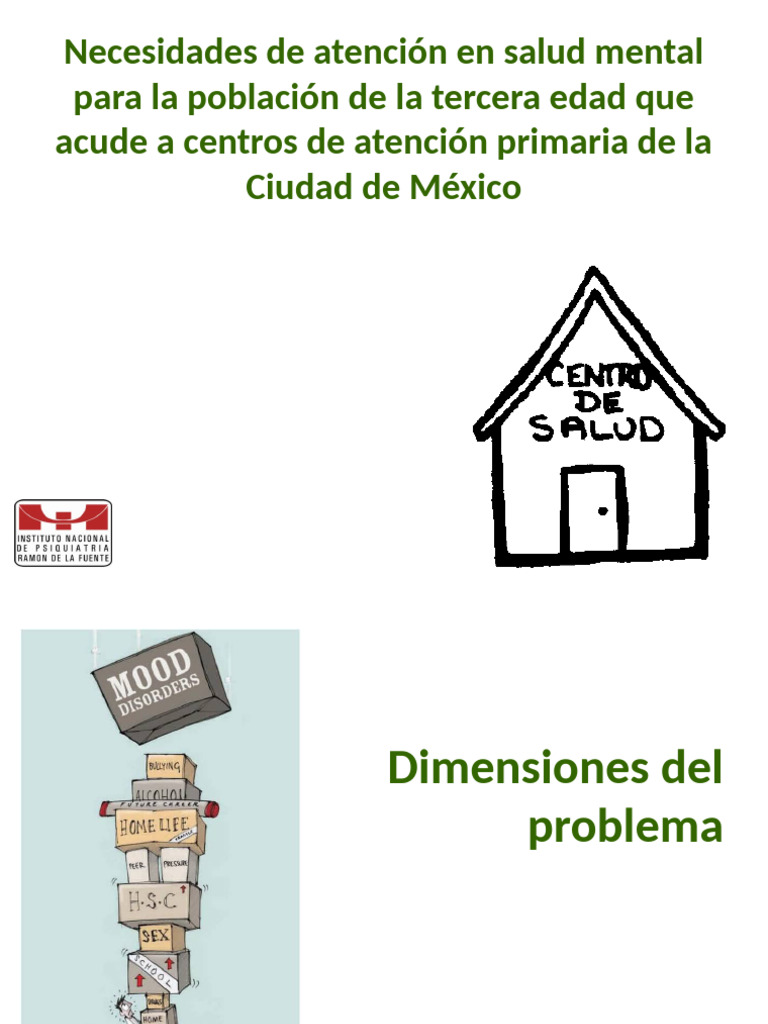 Salud Mental en Adultos Mayores CDMX | PDF | Trastorno depresivo mayor ...