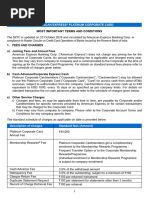 American Express Fees and Charges Overview | PDF | Credit Card | Fee