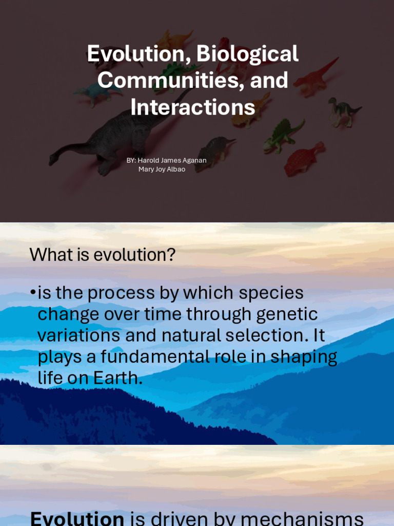 Evolution and Ecosystem Interactions | PDF | Natural Selection | Evolution