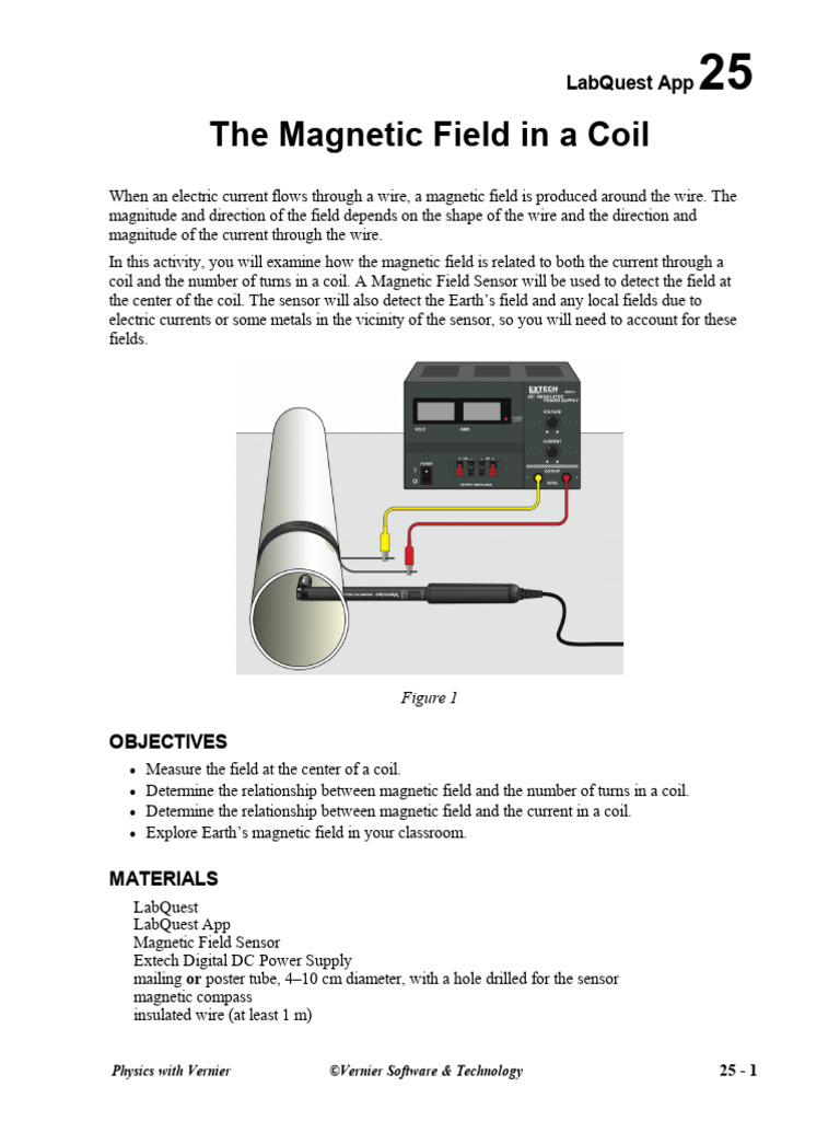 Magnetic Field in a Coil Experiment | PDF | Inductor | Magnetic Field