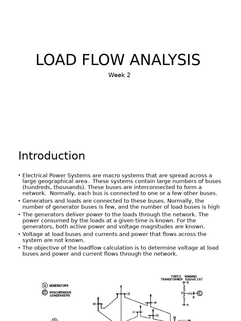 Load Flow Analysis in Power Systems | PDF