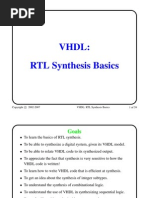 VHDL RTL Synthesis Basics