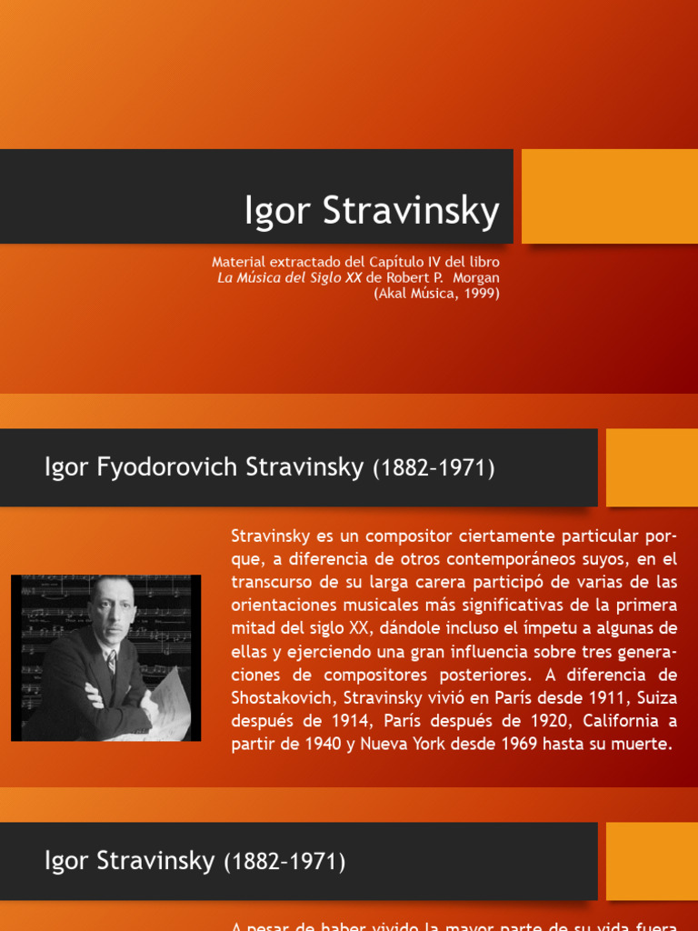 Stravinsky | PDF | Las artes escénicas | Musicología