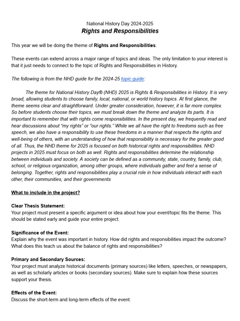 NHD+24-25+Rights+and+Responsibilities+Instructions+(4) | PDF | Essays ...