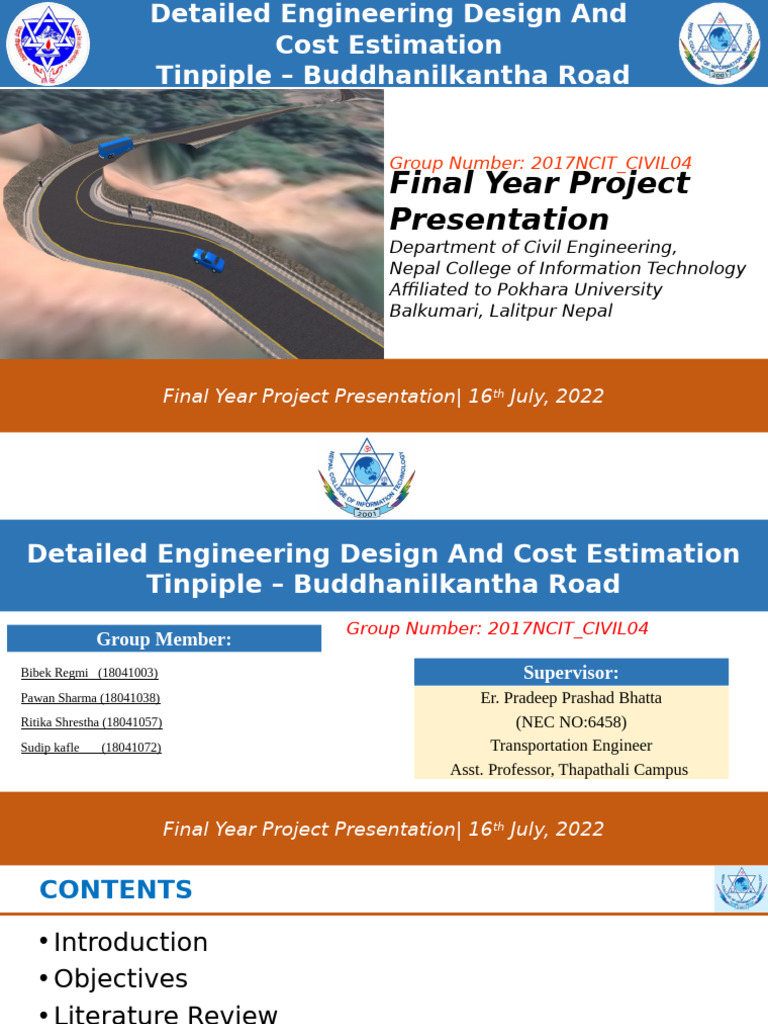 Engineering Design for Tinpiple Road | PDF | Road | Drainage