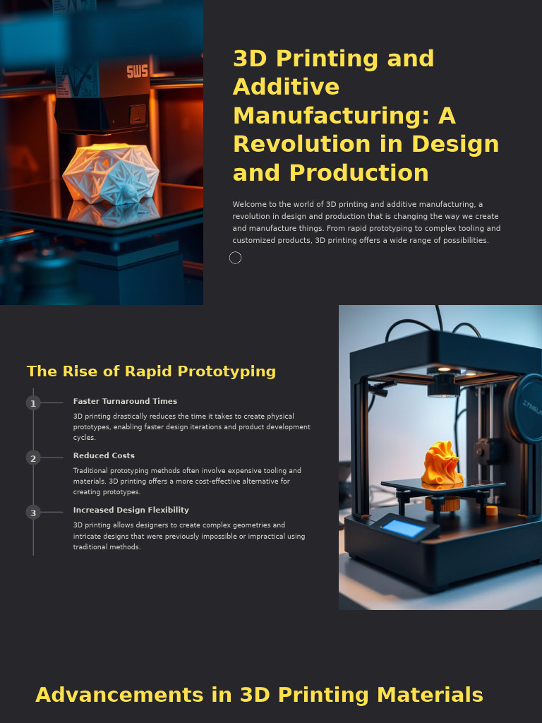 3D Printing: Revolutionizing Design & Production | PDF | 3 D Printing ...