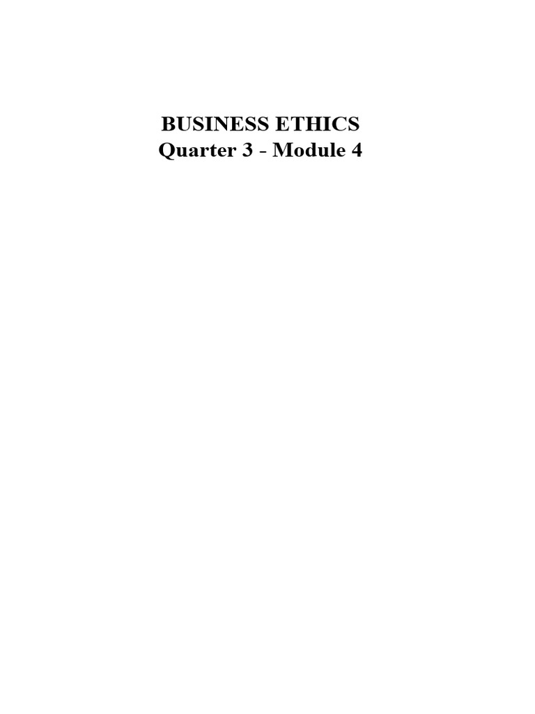 Business Ethics Q3 Module 4 Pdf Socrates Plato