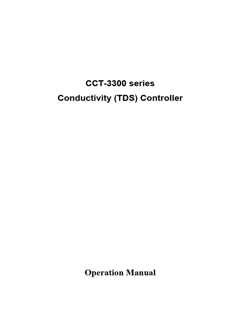 CCT 3300 Series 1 | PDF
