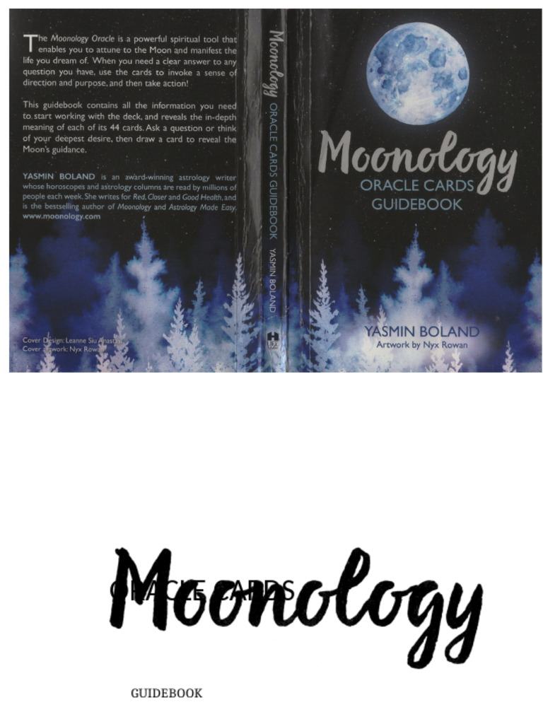 Moonology Oracle Cards Guidebook | PDF | Moon | Esoteric Cosmology