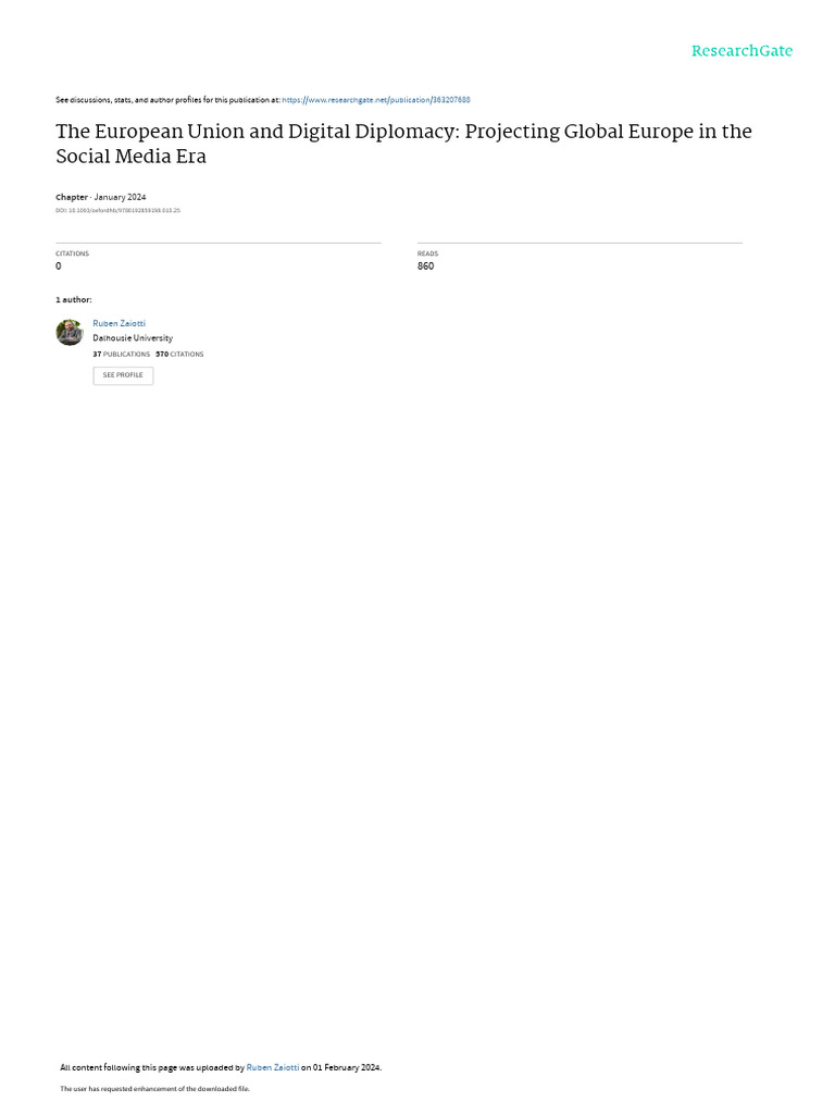 EU Digital Diplomacy in Social Media | PDF | European Union ...