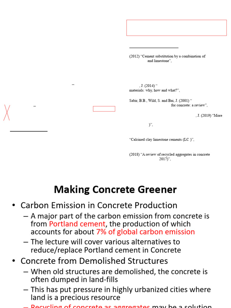Photo inspiration: Visual Reference: Green Concrete Alternatives To Portland Cement Pdf Cement