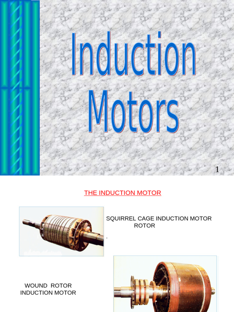 Induction Motor Parts Overview | PDF | Electric Motor | Magnetism