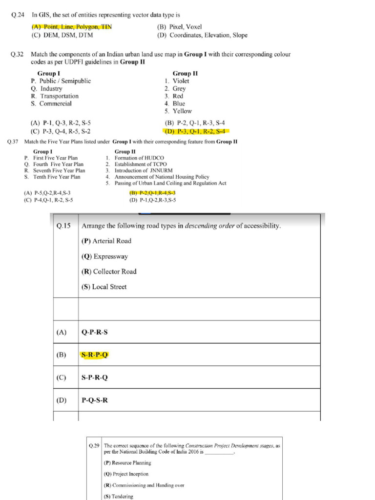 Gis Previous Gate Questions | PDF