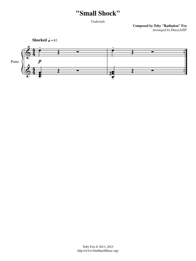 Undertale - Small Shock | PDF