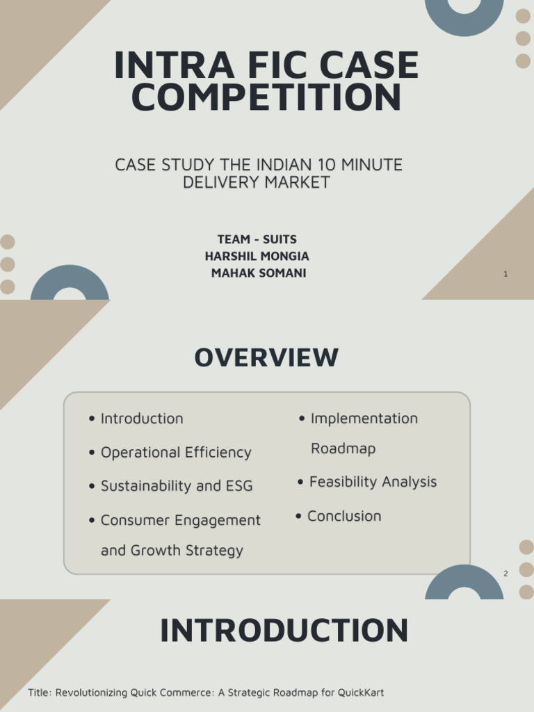 Optimizing Quick Commerce Operations | PDF | Pricing | Supply Chain