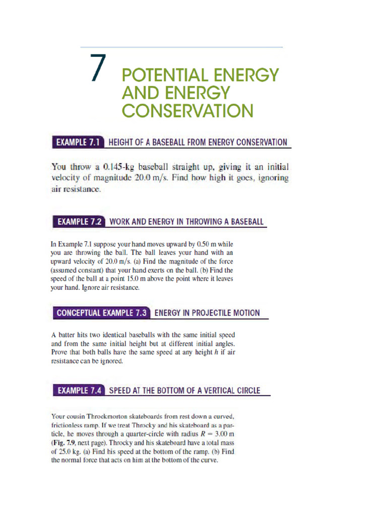 Problem Sheet For Chapter 7 | PDF