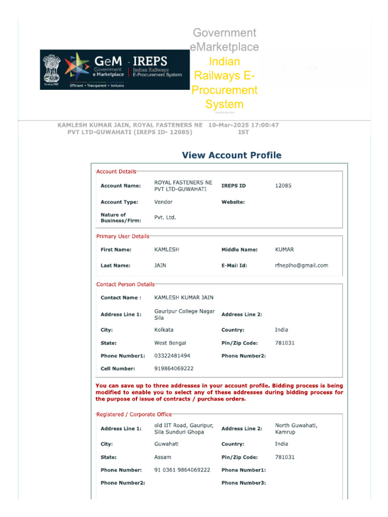 Ireps Profile Rfne | PDF