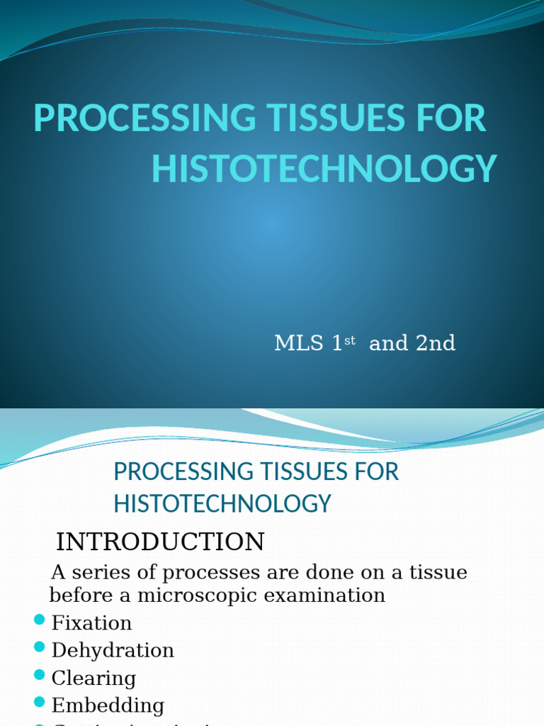 Tissue Processing for Histotechnology | PDF | Fixation (Histology ...