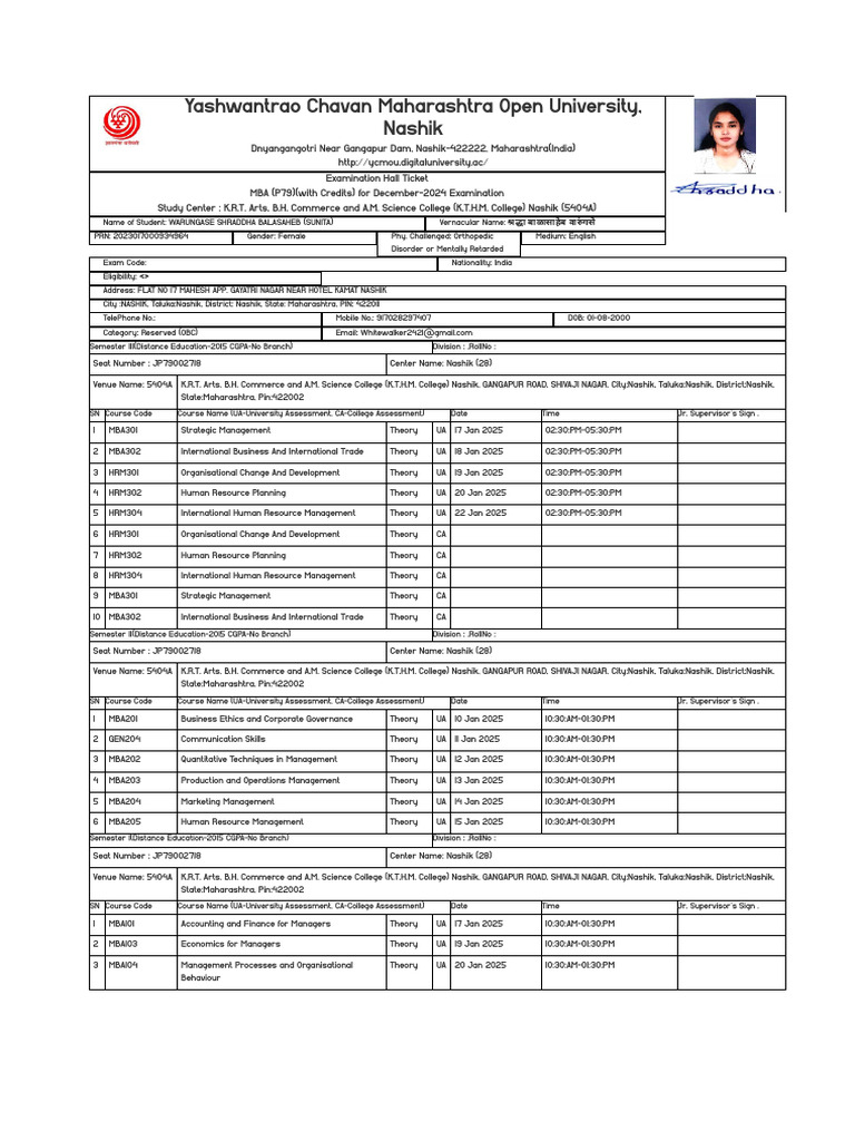 Yashwantrao Chavan Maharashtra Open University PDF
