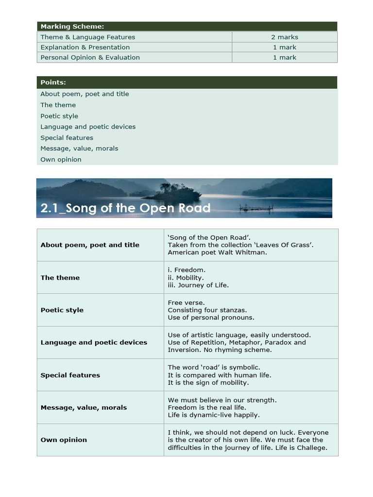 12th Grade Poem Appreciation Guide | PDF | Poetry | Poetic Devices