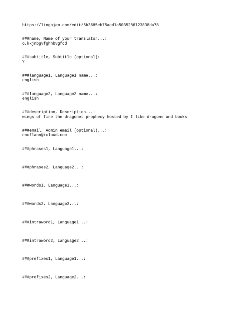 Wings of Fire Translator Tool | PDF