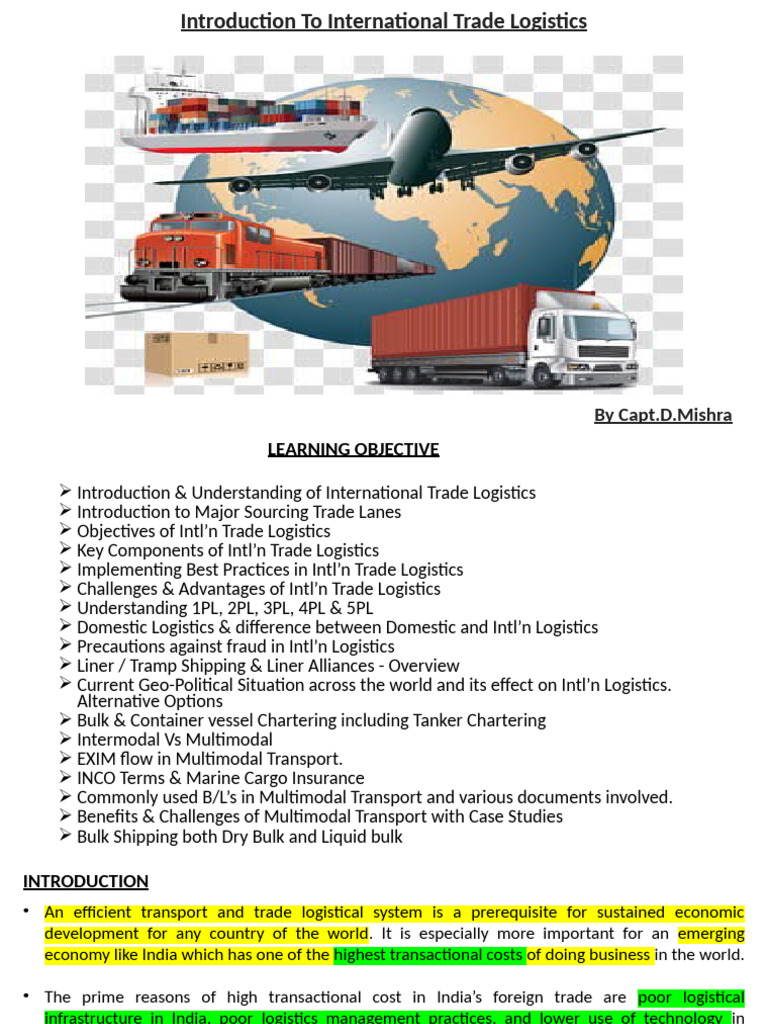 International Trade Logistics Overview | PDF | Logistics | Transport
