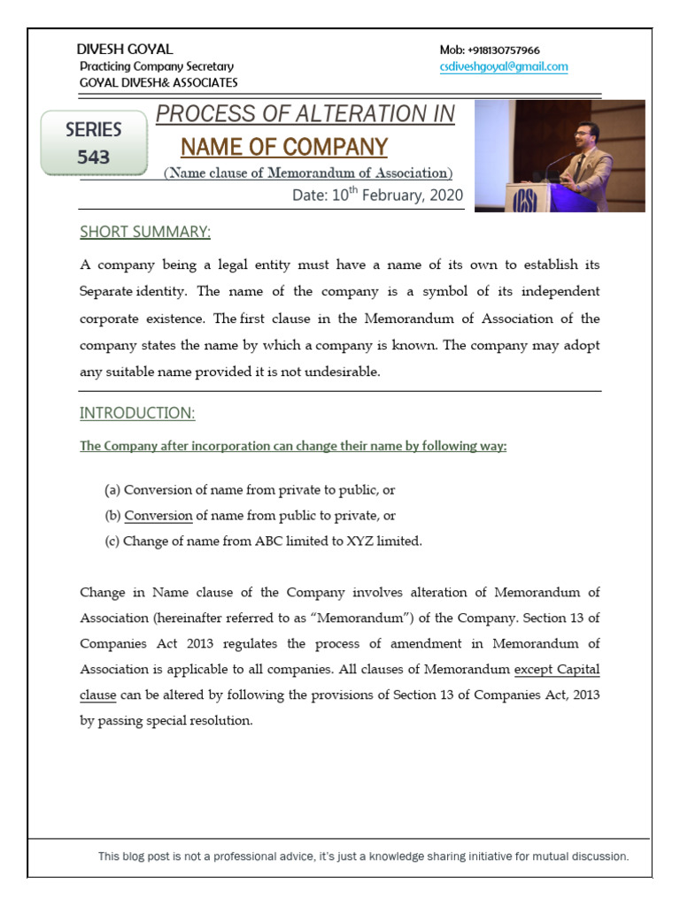 Company Name Change Process Guide | PDF | Trademark | Justice