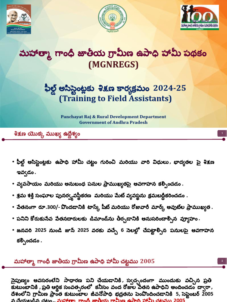 FAs Training PPT - SV 70s TELUGU | PDF