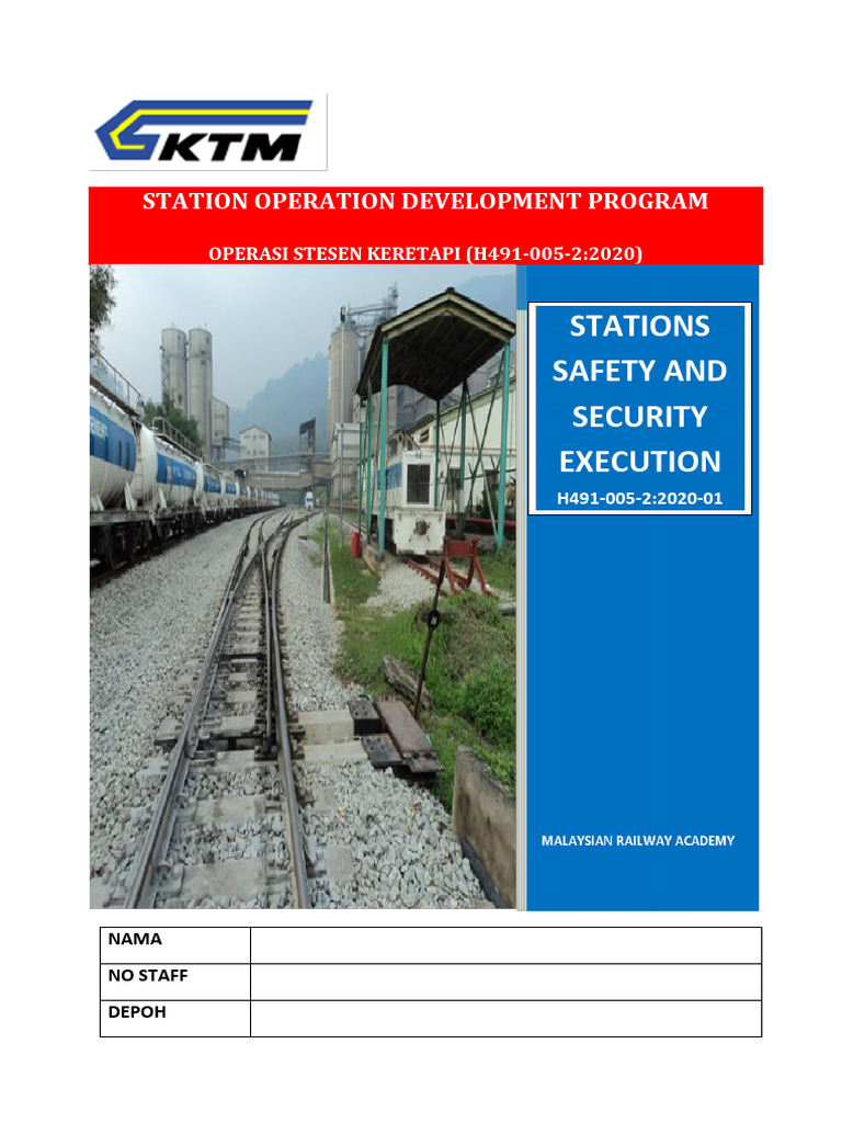 Stations Safety and Security Execution: Station Operation Development ...