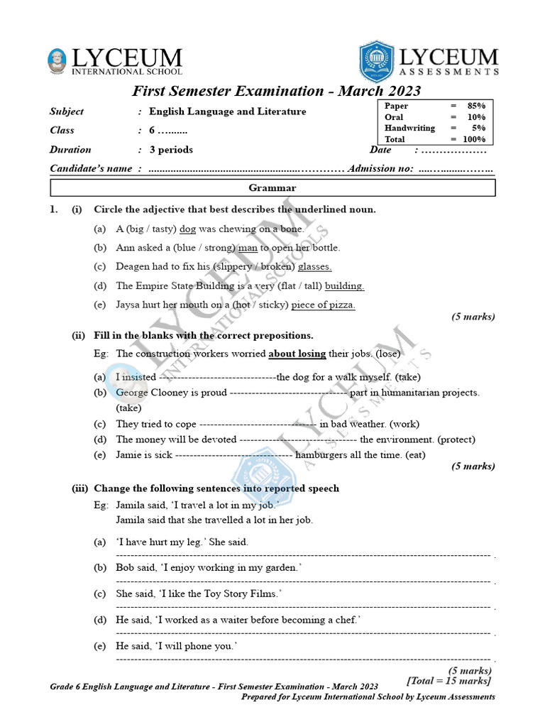 Grade 6 English Language and Literature | PDF | Internet | Knowledge