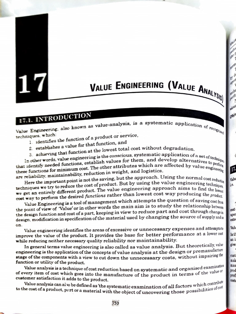 Value Engineering for Cost Reduction | PDF | Value (Economics) | Prices