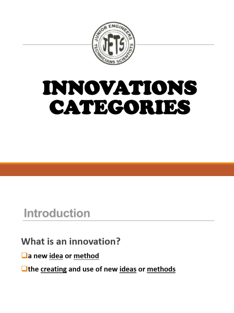 NW Jets Presentation On Innovations Categories Available | PDF ...