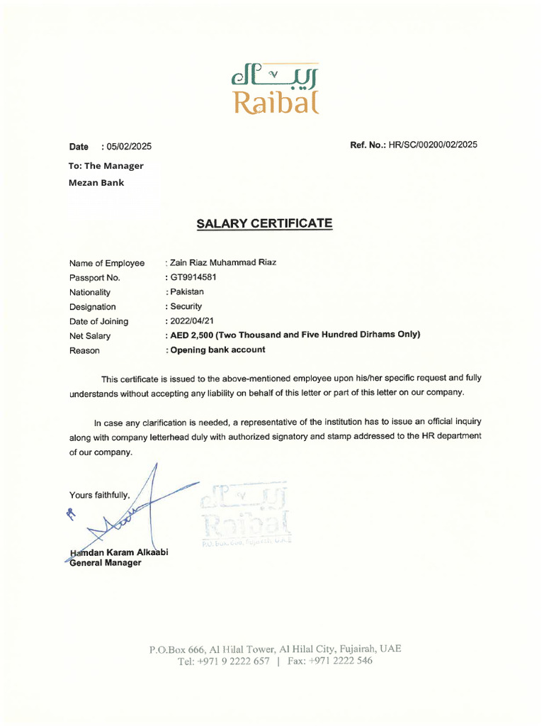 Zain Riaz - SC | PDF