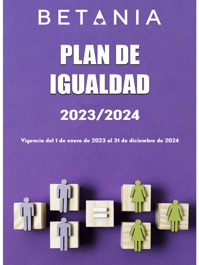 Plan Igualdad 2023 2024 | PDF | Estudios de género | Igualdad de género