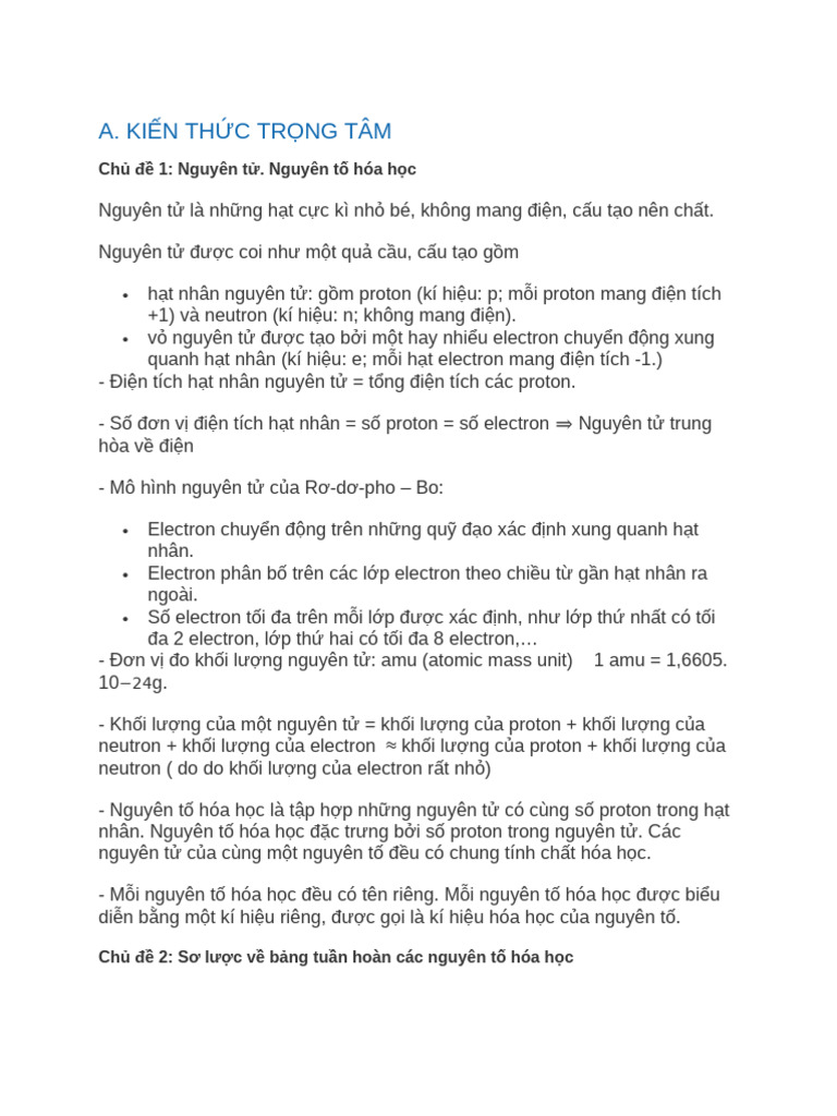 KHTN Kì 1 | PDF