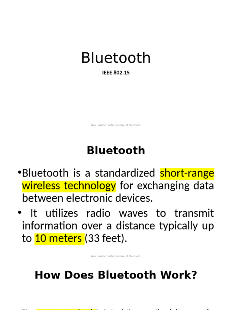 32 Bluetooth - ZigBee 08 04 2024 | PDF | Bluetooth | Electrical Engineering