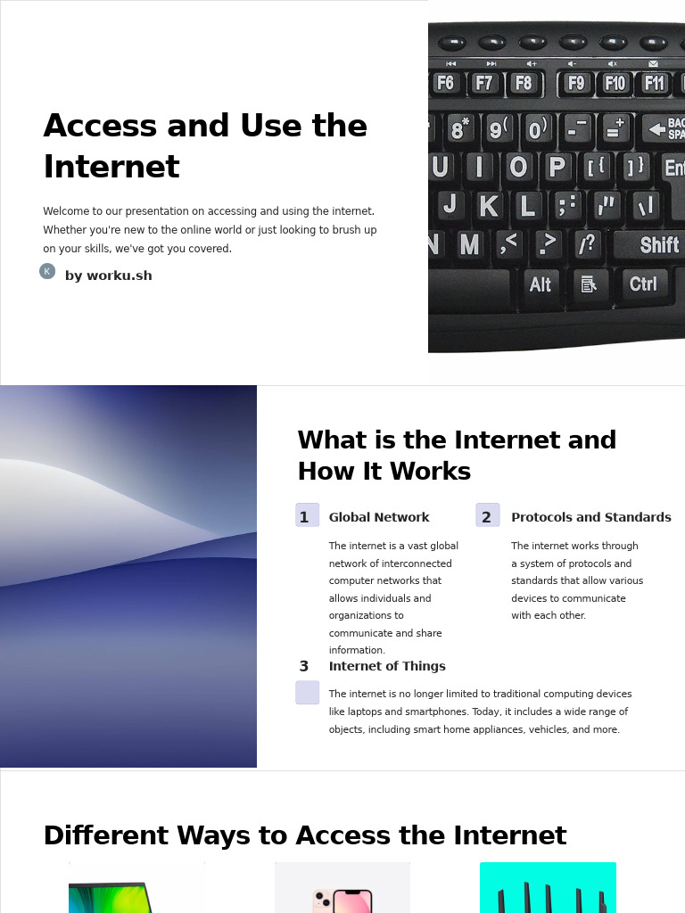 Accessing and Using the Internet | PDF | Internet | Computer Network