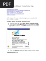 Internet Explorer 6 General Troubleshooting Steps